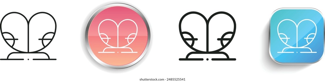 balancer icon. Thin Linear, Regular and Button Style Design Isolated On White Background
