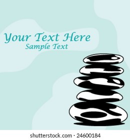 Balances rocks meditation vector background