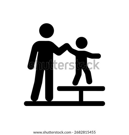 Balancing Activities Icon Isolated On White Background 
