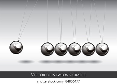 Balancing balls Newton's cradle Vector