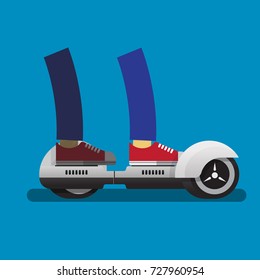 Balancing electric scooter.