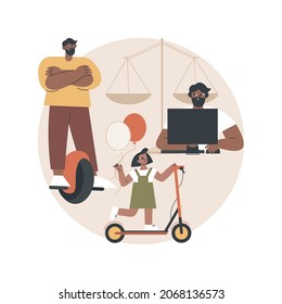 Balancing Father Time Abstract Concept Vector Illustration. Work Life Balance, Business Dad At Home, Father Daughter Son, Happy Family, Time Together, Focus On Career, Fatherhood Abstract Metaphor.