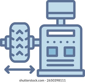 Balancing Filled Blue Tone Icon