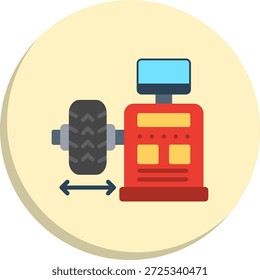 Icono de estilo de círculo plano de equilibrio