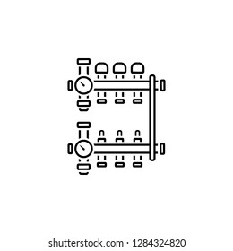 Balancing, Heat, Manifold, Radiant, Manifold Icon. Element Of Plumbing And Heating Icon For Mobile Concept And Web Apps. Detailed Balancing, Heat, Manifold, Radiant, Manifold Icon