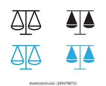 balancing icon black and white vector outline sign