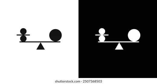 Abgleichsymbol für flache Linie