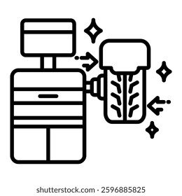 Balancing icon in Outline Style. Simple Outline Icon Vector. Simple Vector Design
