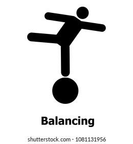Balancing icon. Simple illustration of balancing vector icon for web