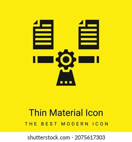 Icono de material amarillo brillante mínimo para equilibrar