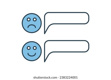 balancing review icon. Icon related to Feedback and Review. suitable for web site, app, user interfaces, printable etc. flat line icon style. Simple vector design editable