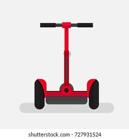 Balancing scooter vector illustration.