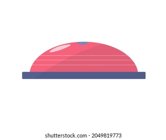 Balancing sphere or platform, for fitness classes. Vector illustration isolated on a white background. For a fitness blog.