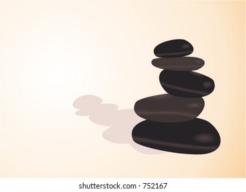 Pierres d'équilibrage, illustration vectorielle