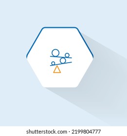 Balancing structure with flexibility icon