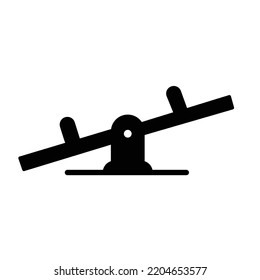 Icono vector de glifo negro balanceador que puede modificar o editar fácilmente

