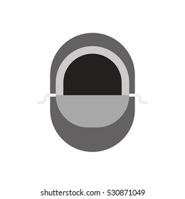 BalaSport balaclava icon in flat design. Snowboarder balaclava vector illustration. Winter wear for active lifestyle.
