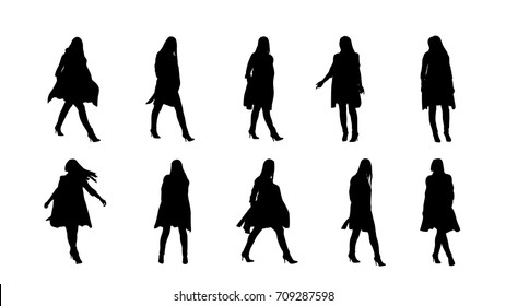 シルエット 女性 歩く の画像 写真素材 ベクター画像 Shutterstock