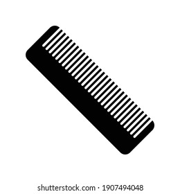 balck hair comb icon vector