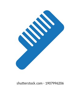 balck hair comb icon vector