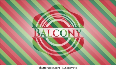 Balcony christmas badge.