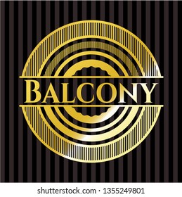 Balcony golden emblem