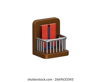 Icono de balcón Ilustración 3D Render