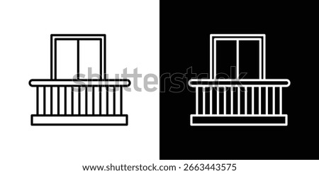 Balcony icon for Apps. Icon Design Template.