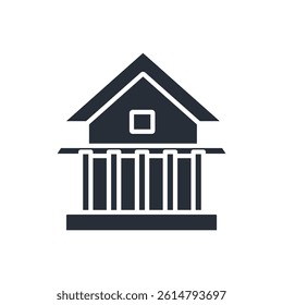 balcony icon icon collection .design style with background