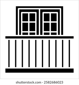 Balcony Icon Element For Design