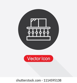 Balcony Icon, House Icon Vector Illustration Eps10