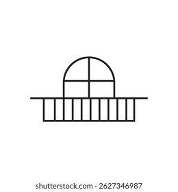 Icono de balcón Ilustración Elemento Diseño