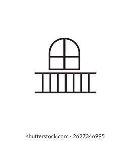 ícone da varanda ilustração elemento design