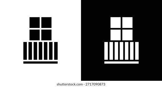 Diseño de Vector de conjunto de iconos de balcón para concepto móvil y Diseño web.