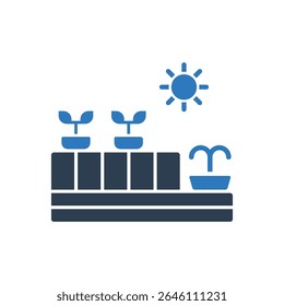 Balcony Icon Sign Symbol Vector