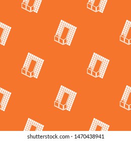 Balcony under roof pattern vector orange for any web design best