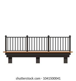 Balcony vector. free space for text. wallpaper. background.