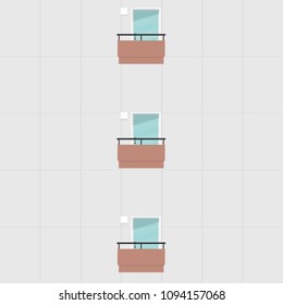 Balcony vector. free space for text. wallpaper. background.