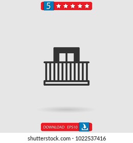 balcony vector icon