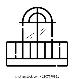 balcony vector icon