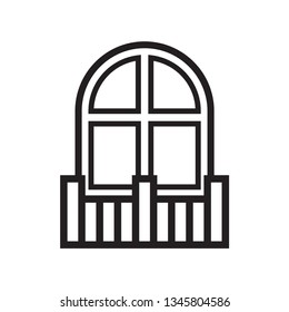 balcony vector icon 