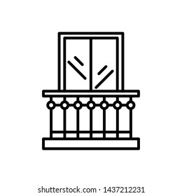 balcony vector icon. Modern, simple flat vector illustration for web site or mobile app