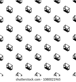 Balcony window frame pattern vector seamless repeating for any web design