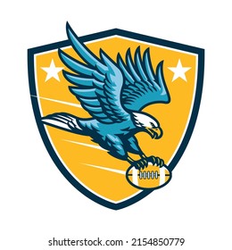 Bald Eagle American Football Logo