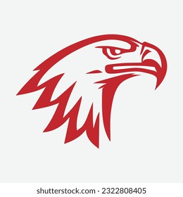 Bald eagle head, black and white isolated on white background, mascot, design element for business, shirt, t shirt, logo, label, emblem, tatoo, sign, poster, Vintage, emblems, Vector illustration
