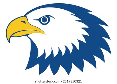 Bald eagle Head front face