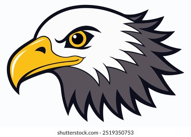 Bald eagle Head front face