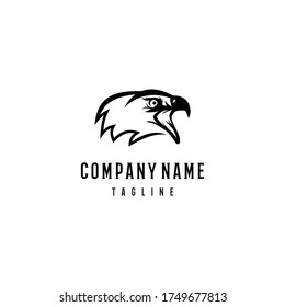 Bald eagle head logo design template. Awesome a bald eagle head logo.  