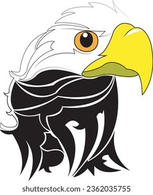 bald eagle head logo - logotype