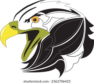 bald eagle head logo - logotype